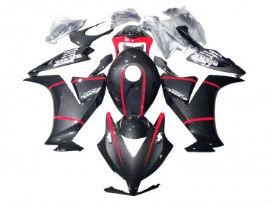 Achat Carénages Moto Honda CBR1000RR 2012-2016 - Noir Fibre de Carbone Rouge