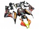 Carénages Moto Honda CBR600RR 2007-2008 - Noir Mat Orange Rouge Rossi Repsol 46