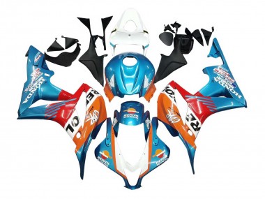 Achat Carénages Moto Honda CBR600RR 2007-2008 - Orange Blanc Rouge Bleu Repsol