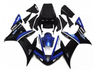 Achat Carénages Moto Yamaha YZF R1 2002-2003 - Noir Blanc Bleu