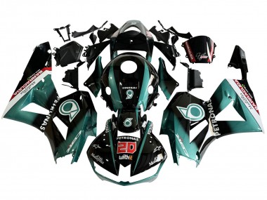 Achat Carénage Moto Honda CBR600RR 2013-2023 - Bleu Sarcelle Noir Brillant Petronas 20
