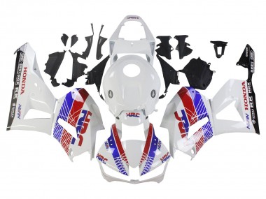 Achat Carénage Moto Honda CBR600RR 2013-2023 - Blanc Rouge Bleu HRC