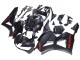 Carénages Moto Honda CBR600RR 2013-2023 - Noir Mat Rouge Décalque