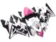 Carénages Moto Kawasaki ZX10R 2004-2005 - Noir Rose Blanc Playboy Motul