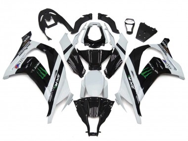 Achat Carénages Moto Kawasaki ZX10R 2011-2015 - Blanc Noir Brillant Vert Monstre