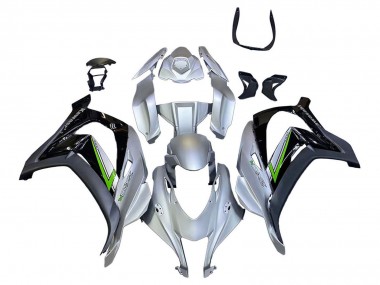 Achat Carénage Moto Kawasaki ZX10R 2016-2020 - Argent Vert Noir
