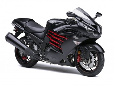Achat Carénages Moto Kawasaki ZX14R ZZR1400 2012-2024 - Noir Mat Rouge Blanc Ninja