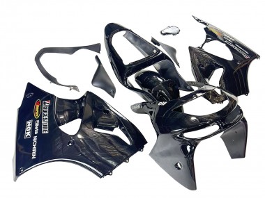 Achat Carénages Moto Kawasaki ZX6R 1998-1999 - Noir Brillant Jaune Elf Bridgestone