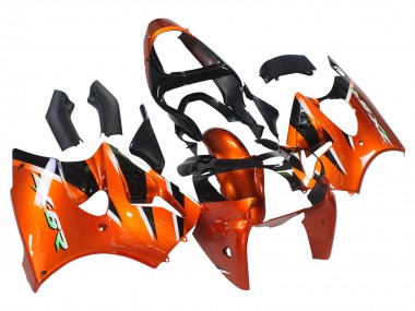 Achat Carénages Moto Kawasaki ZX6R 2000-2002 - Orange Noir
