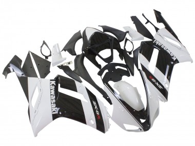 Achat Carénage Moto Kawasaki ZX6R 2007-2008 - Blanc Noir