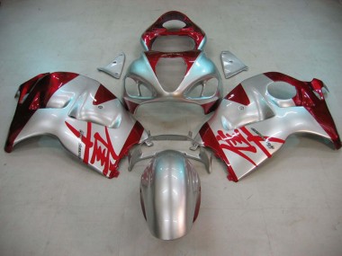 Achat Carénages Moto Suzuki GSXR 1300 Hayabusa 1996-2007 - Argent Rouge Hayabusa