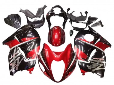 Achat Carénages Moto Suzuki GSXR 1300 Hayabusa 1996-2007 - Rouge Noir Brillant Hayabusa
