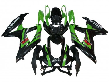 Achat Carénages Moto Suzuki GSXR 600 / GSXR 750 2008-2010 - Vert Noir Brillant