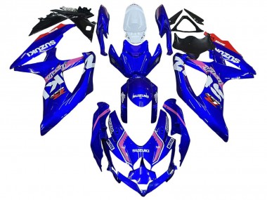 Achat Carénages Moto Suzuki GSXR 600 / GSXR 750 2008-2010 - Blanc Bleu Rose Ecstar Motul