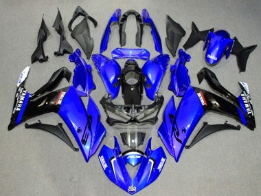 Achat Carénages Moto Yamaha YZF R3/R25 2015-2018 - Bleu Noir Brillant