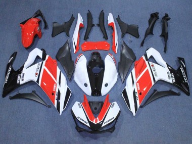 Achat Carénages Moto Yamaha YZF R3/R25 2015-2018 - Blanc Rouge Noir Petronas Yamalube