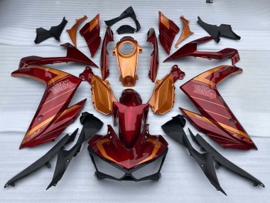 Achat Carénages Moto Yamaha YZF R3/R25 2015-2018 - Rouge Orange