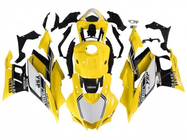 Achat Carénages Moto Yamaha YZF R3/R25 2019-2021 - Jaune Blanc Noir Bande