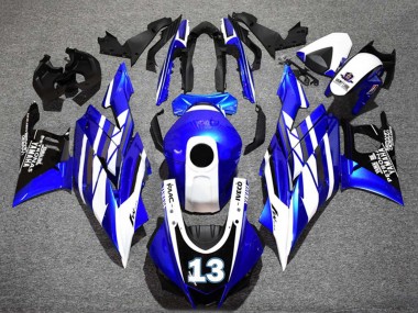 Achat Carénages Moto Yamaha YZF R3/R25 2022-2024 - Bleu Blanc Noir Petronas Yamalube 13