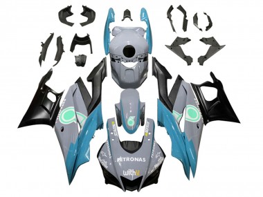 Achat Carénages Moto Yamaha YZF R3/R25 2022-2024 - Nardo Gris Bleu Vert Noir Petronas