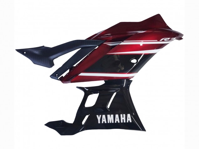 Carénage Moto Yamaha YZF R3/R25 2022-2024 - Rouge Blanc Noir Brillant