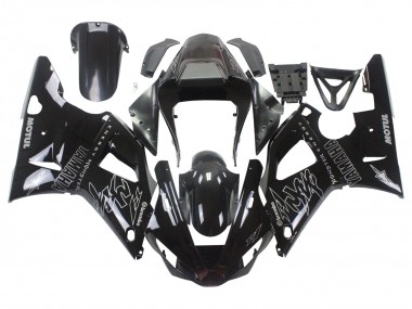 Achat Carénages Moto Yamaha YZF 1000 R1 2000-2001 - Noir Brillant Blanc Monstre Motul