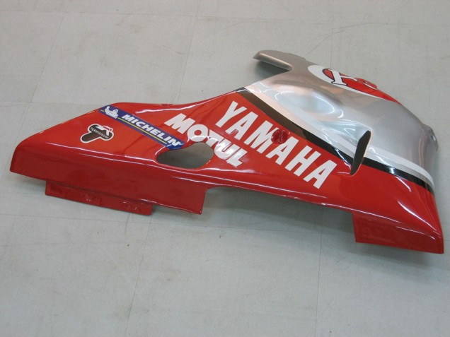Carénages Moto Yamaha YZF 1000 R1 2000-2001 - Argent Rouge Fortuna Motul