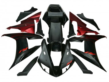 Achat Carénages Moto Yamaha YZF 1000 R1 2002-2003 - Rouge Noir Flamme