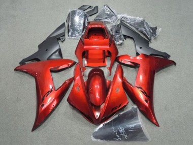 Achat Carénage Moto Yamaha YZF 1000 R1 2002-2003 - Rouge Noir Mat