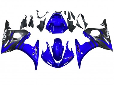 Achat Carénages Moto Yamaha YZF R6S 2006-2009 - Bleu Noir