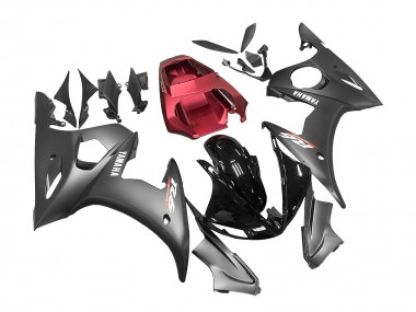 Achat Carénages Moto Yamaha YZF R6S 2006-2009 - Noir Rouge
