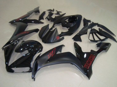 Achat Carénages Moto Yamaha YZF R1 2004-2006 - Noir Brillant Noir Mat Rouge