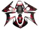 Carénages Moto Yamaha YZF 600 R6 2005 - Noir Mat Rouge Geometric