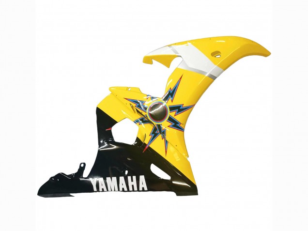 Carénages Moto Yamaha YZF 600 R6 2005 - Noir Jaune Rouge 46