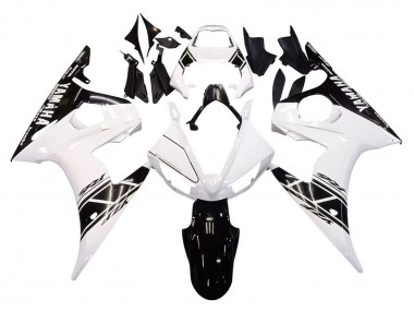 Achat Carénages Moto Yamaha YZF 600 R6 2005 - Blanc Noir