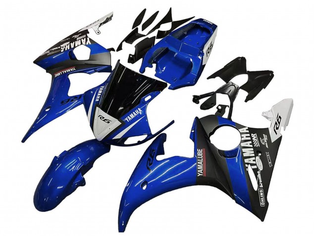Carénages Moto Yamaha YZF 600 R6 2005 - Bleu Blanc Noir Yamalube