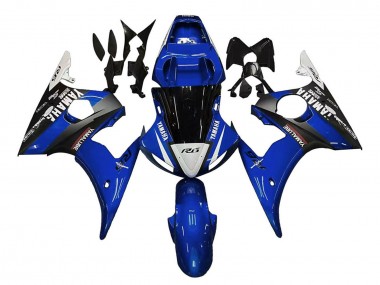 Achat Carénages Moto Yamaha YZF 600 R6 2005 - Bleu Blanc Noir Yamalube