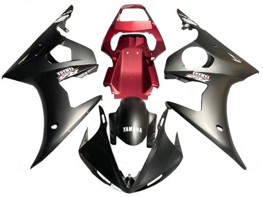 Achat Carénage Moto Yamaha YZF 600 R6 2005 - Noir Mat Rouge
