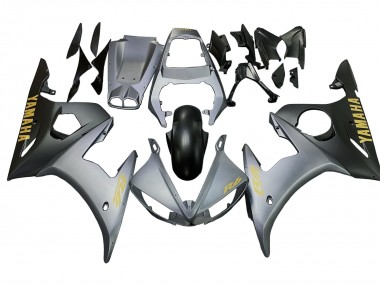Achat Carénages Moto Yamaha YZF 600 R6 2005 - Gris Noir Mat Or