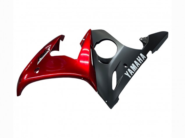 Kits Carénage Moto Yamaha YZF 600 R6 2005 - Rouge Noir Mat