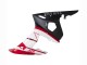 Carénages Moto Yamaha YZF 600 R6 2005 - Rouge Blanc Noir Mat