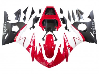 Achat Carénages Moto Yamaha YZF 600 R6 2005 - Rouge Blanc Noir Mat