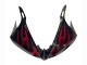 Carénages Moto Yamaha YZF 600 R6 2005 - Noir Rouge Flamme