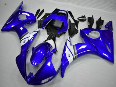 Achat Carénages Moto Yamaha YZF 600 R6 2005 - Bleu Blanc