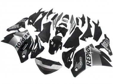 Achat Carénages Moto Honda CBR250RR 2011-2015 - Argent Blanc Noir Brillant Repsol