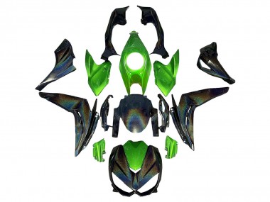 Achat Carénages Moto Kawasaki Z1000 2014-2019 - Vert Arc-en-ciel