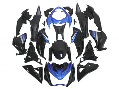 Achat Carénages Moto Kawasaki Z1000 2014-2019 - Bleu Noir Brillant