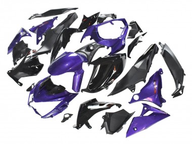 Achat Carénages Moto Kawasaki Z1000 2014-2019 - Violet Noir Brillant Noir Mat