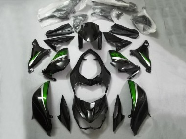 Achat Carénages Moto Kawasaki Z800 2013-2018 - Noir Brillant Vert Argent