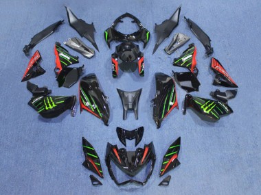 Achat Carénages Moto Kawasaki Z800 2013-2018 - Noir Rouge Vert